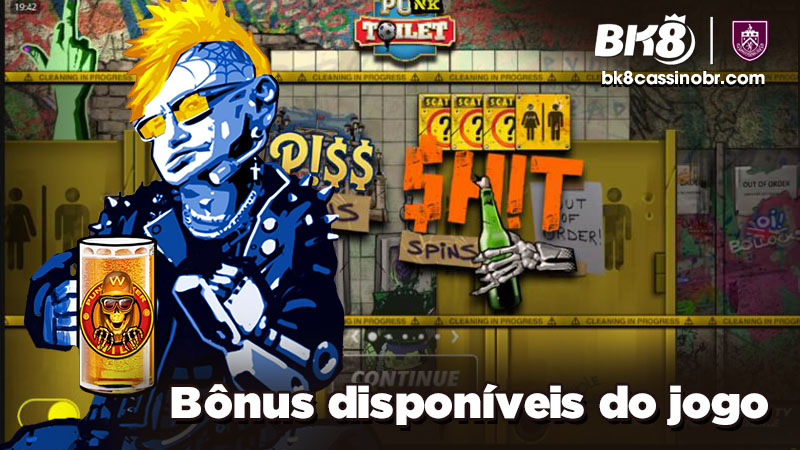 Bônus disponíveis do jogo Punk Toilet