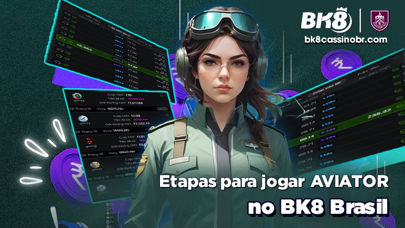 Etapas para jogar AVIATOR no BK8 Brasil